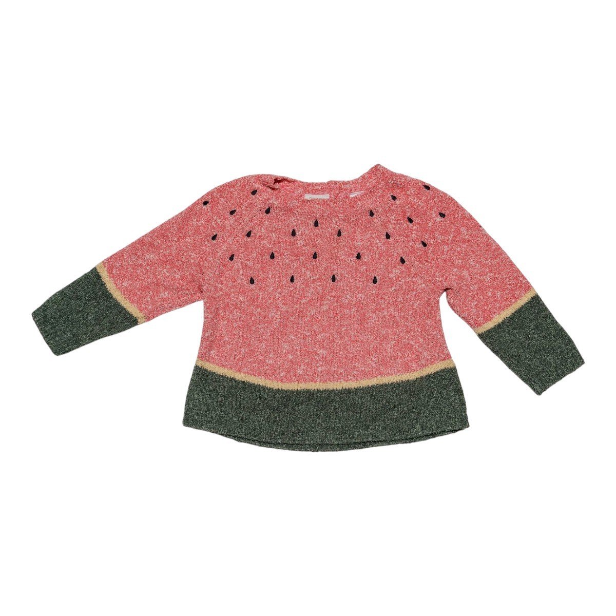 Pull en maille Zara Baby 9 mois rose – motif pastèque
