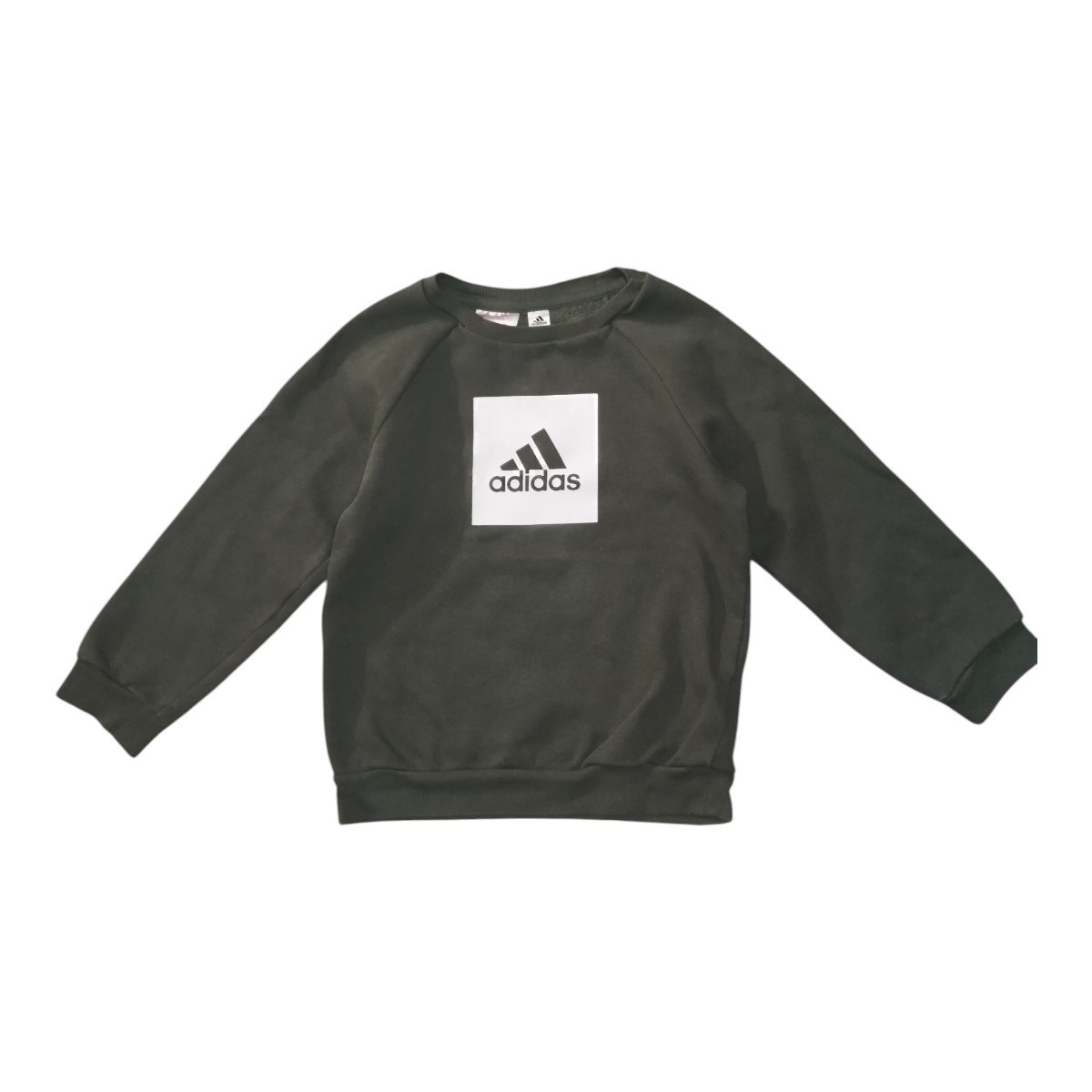 Pull kaki Adidas pour garçon – 3–4 ans