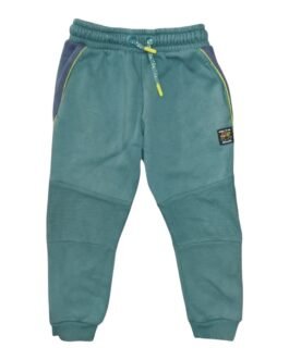 Jogging garçon Nutmeg vert d’eau renforcé aux genoux – 3–4 ans