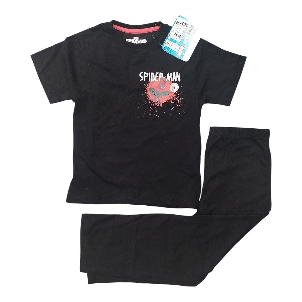 Pyjama Marvel Spider-Man noir 2 pièces 4-5 ans – Neuf avec étiquette