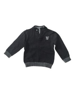 Pull en maille noir à col montant Orchestra – 4 ans / 104 cm
