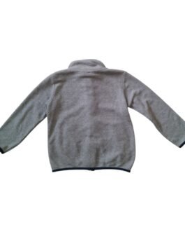 Veste polaire grise zippée à finitions bleu foncé Lupilu – 98/104 cm