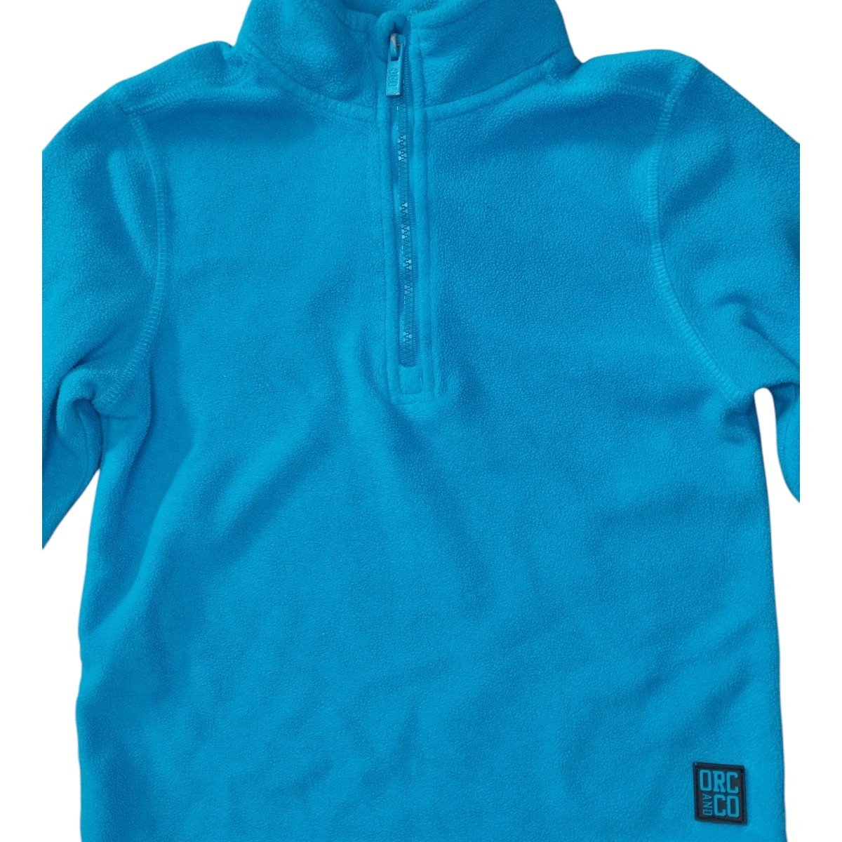 Pull polaire bleu turquoise à demi-zip Orchestra – 5 ans / 110 cm
