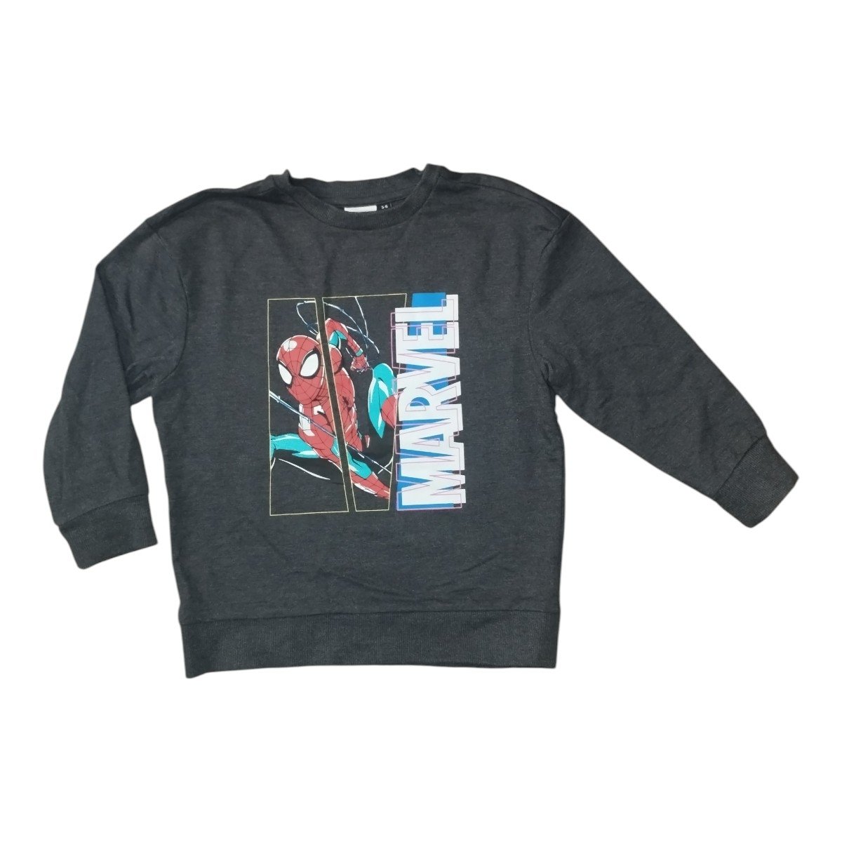 pull sweat spiderman anthracite pour enfant avec motif graphique