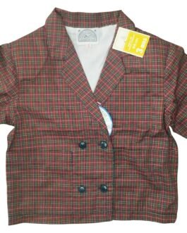 Costume rétro à carreaux veste & short Création Providence Paris – 3 ans