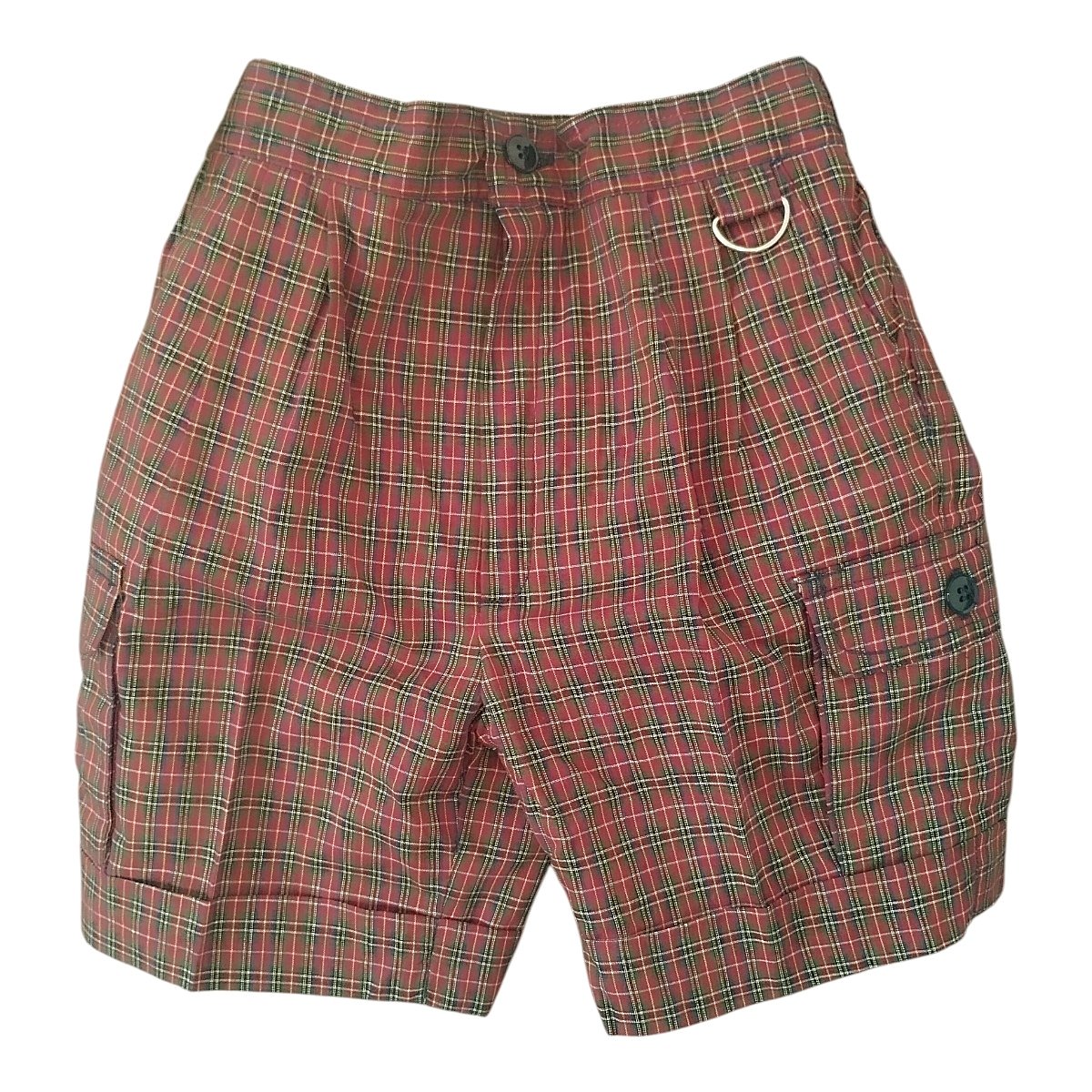 Costume rétro à carreaux veste & short Création Providence Paris – 3 ans (zoom short)