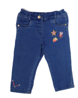 Jean bébé fille brodé à poches arrière en cœur Baby Club C&A – 74 / 6–9 mois